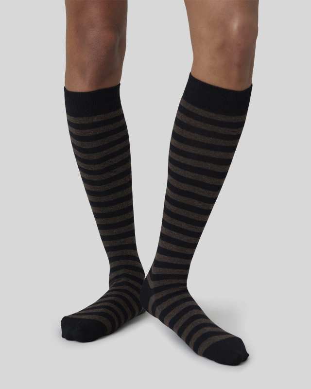 Britta Cotton Stripe Knee-Highs
